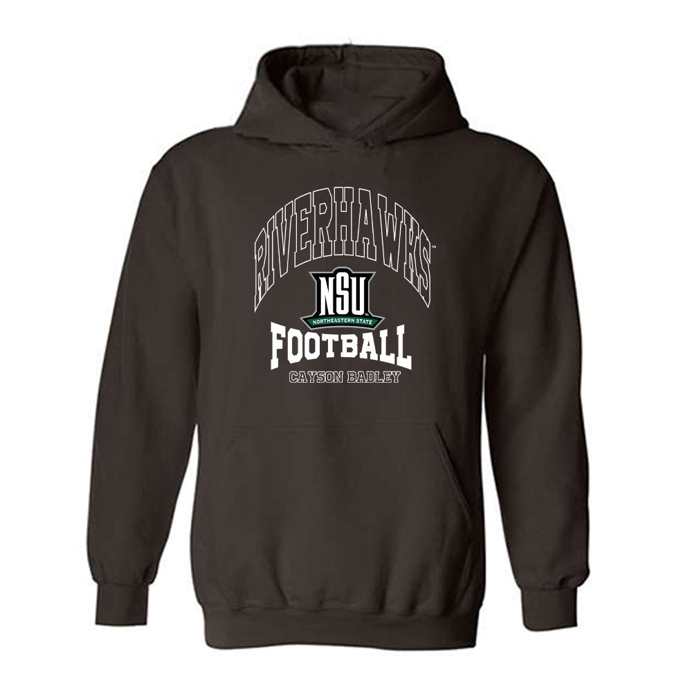 Northeastern State - NCAA Football : Cayson Badley - Classic Fashion Shersey Hooded Sweatshirt-0