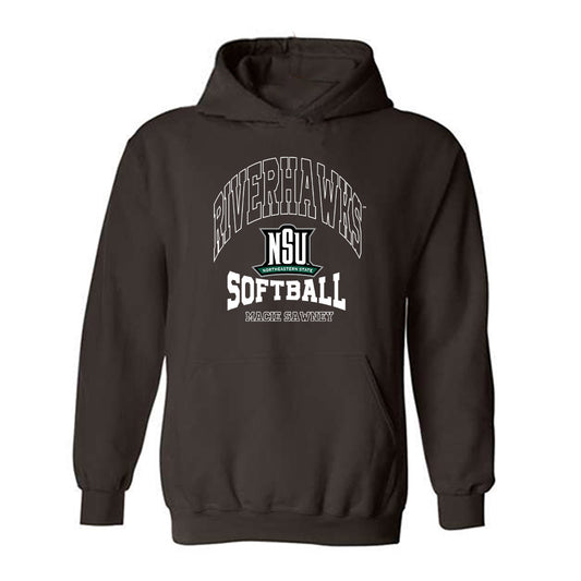 Northeastern State - NCAA Softball : Macie Sawney - Classic Fashion Shersey Hooded Sweatshirt-0