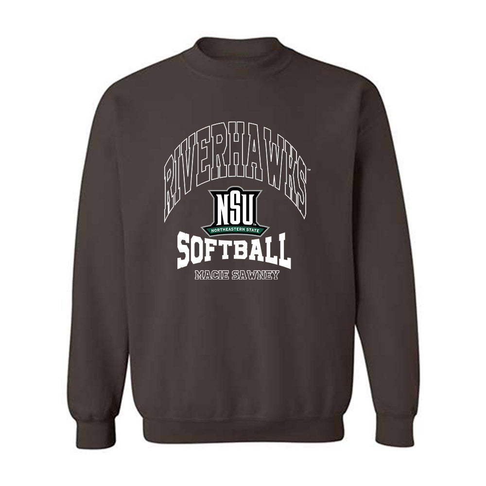 Northeastern State - NCAA Softball : Macie Sawney - Classic Fashion Shersey Crewneck Sweatshirt-0