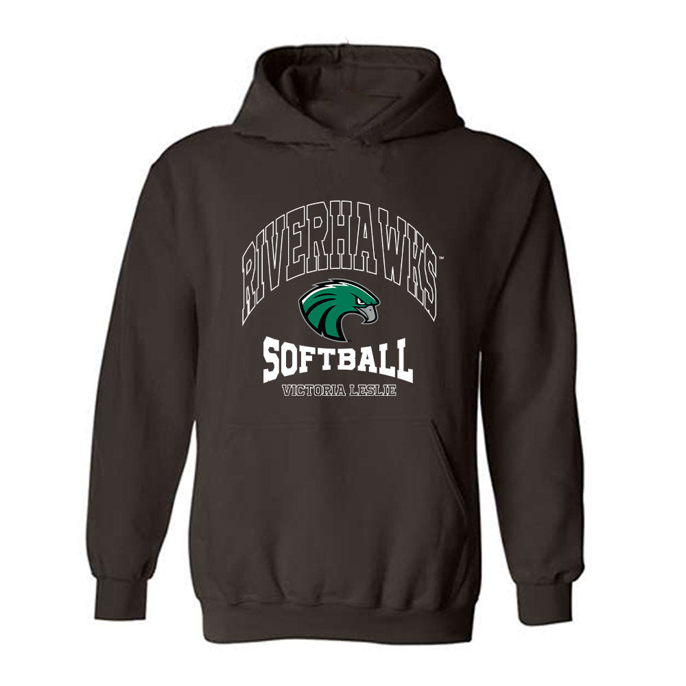 Northeastern State - NCAA Softball : Victoria Leslie - Classic Fashion Shersey Hooded Sweatshirt-0
