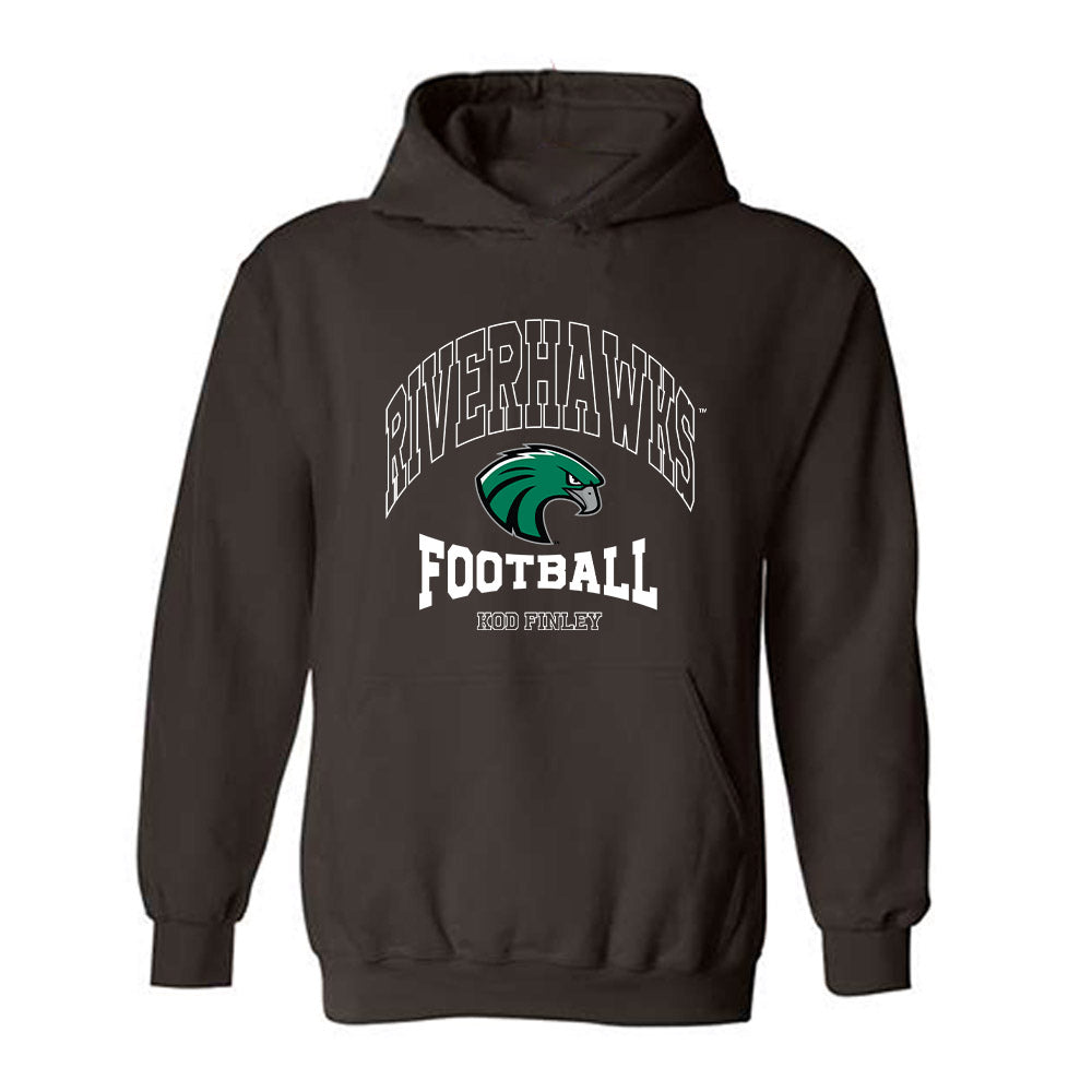 Northeastern State - NCAA Football : Kod Finley - Classic Fashion Shersey Hooded Sweatshirt-0