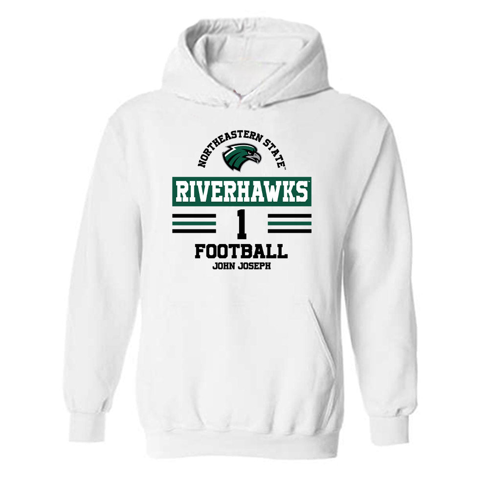 Northeastern State - NCAA Football : John Joseph - Classic Fashion Shersey Hooded Sweatshirt-0