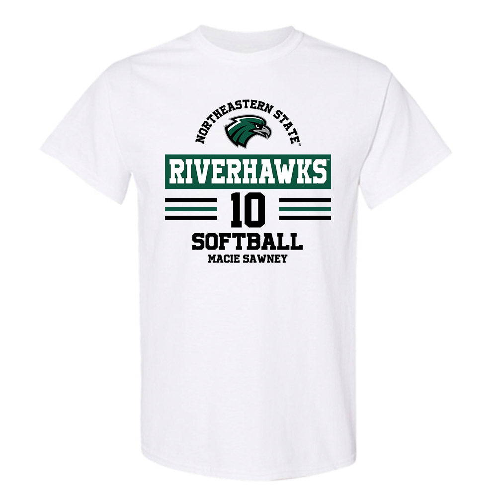 Northeastern State - NCAA Softball : Macie Sawney - Classic Fashion Shersey T-Shirt-0