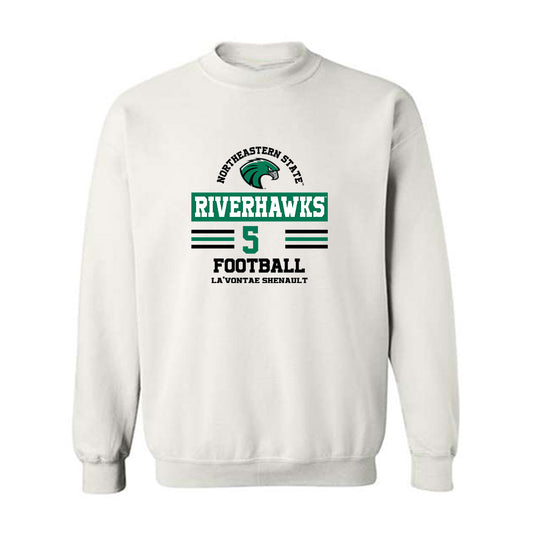 Northeastern State - NCAA Football : La'Vontae Shenault - Classic Fashion Shersey Crewneck Sweatshirt-0
