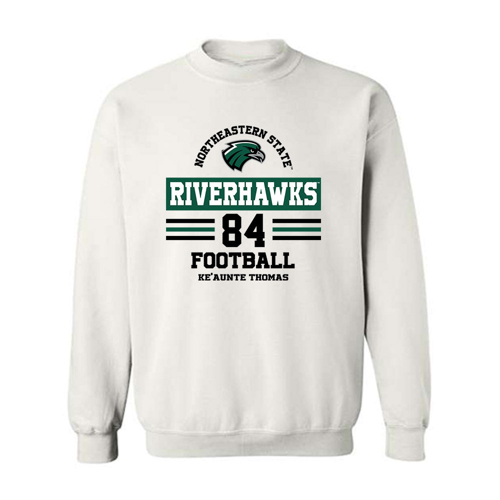 Northeastern State - NCAA Football : Ke'Aunte Thomas - Classic Fashion Shersey Crewneck Sweatshirt-0