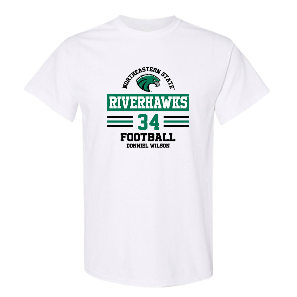 Northeastern State - NCAA Football : Donniel Wilson - Classic Fashion Shersey T-Shirt-0