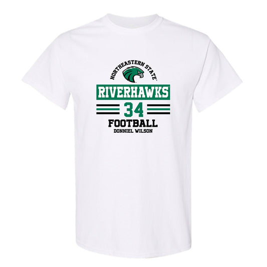 Northeastern State - NCAA Football : Donniel Wilson - Classic Fashion Shersey T-Shirt-0