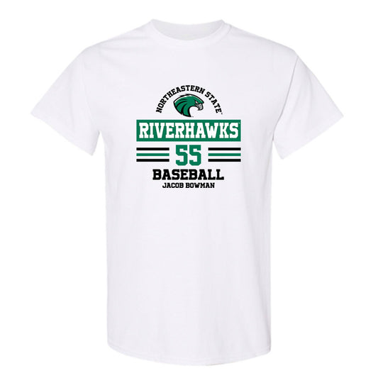 Northeastern State - NCAA Baseball : Jacob Bowman - Classic Fashion Shersey T-Shirt-0