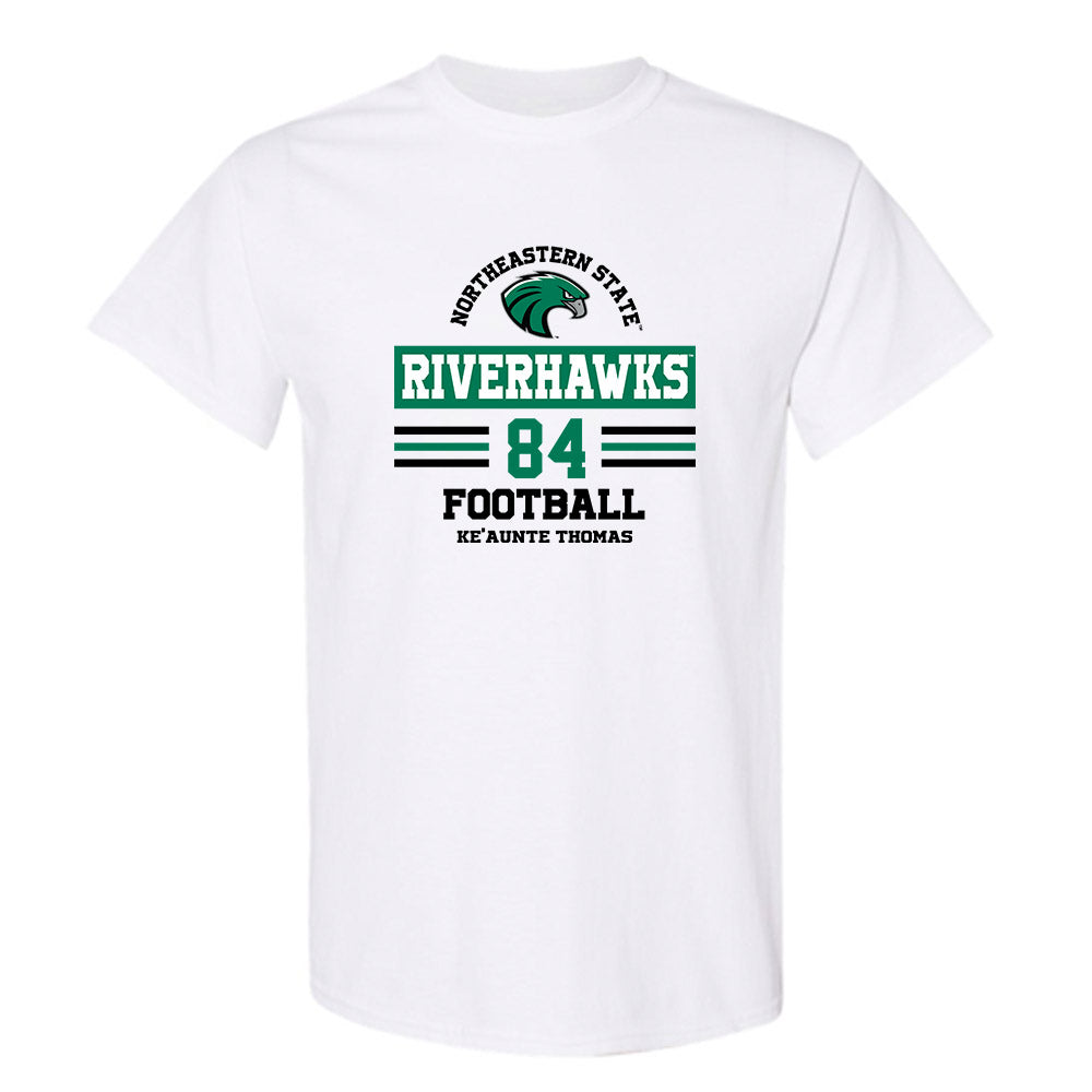 Northeastern State - NCAA Football : Ke'Aunte Thomas - Classic Fashion Shersey T-Shirt-0