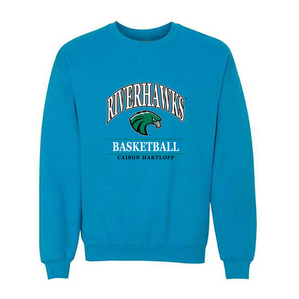 Northeastern State - NCAA Men's Basketball : Caison Hartloff - Classic Fashion Shersey Crewneck Sweatshirt-0