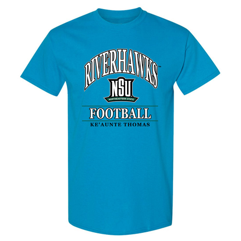 Northeastern State - NCAA Football : Ke'Aunte Thomas - Classic Fashion Shersey T-Shirt-0