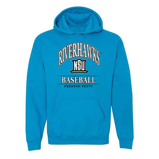 Northeastern State - NCAA Baseball : Preston Petty - Classic Fashion Shersey Hooded Sweatshirt