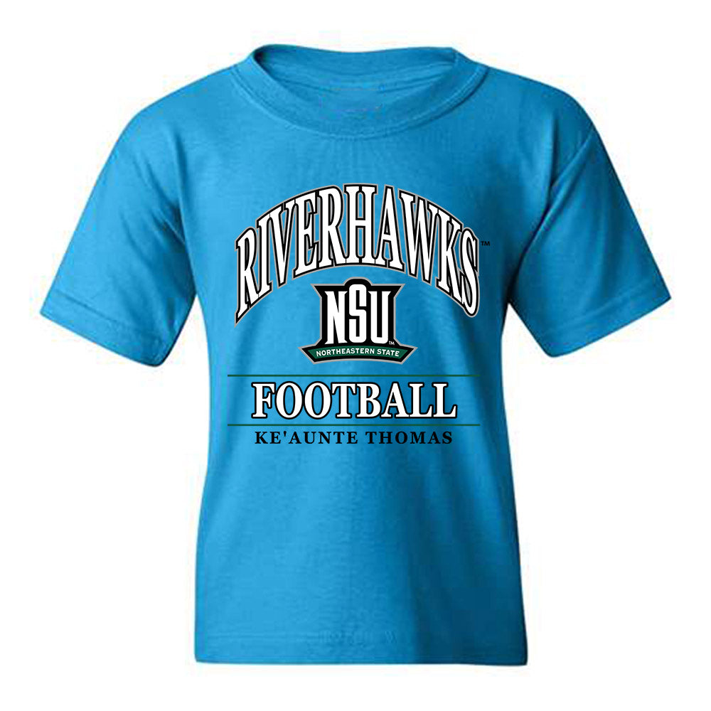 Northeastern State - NCAA Football : Ke'Aunte Thomas - Classic Fashion Shersey Youth T-Shirt-0