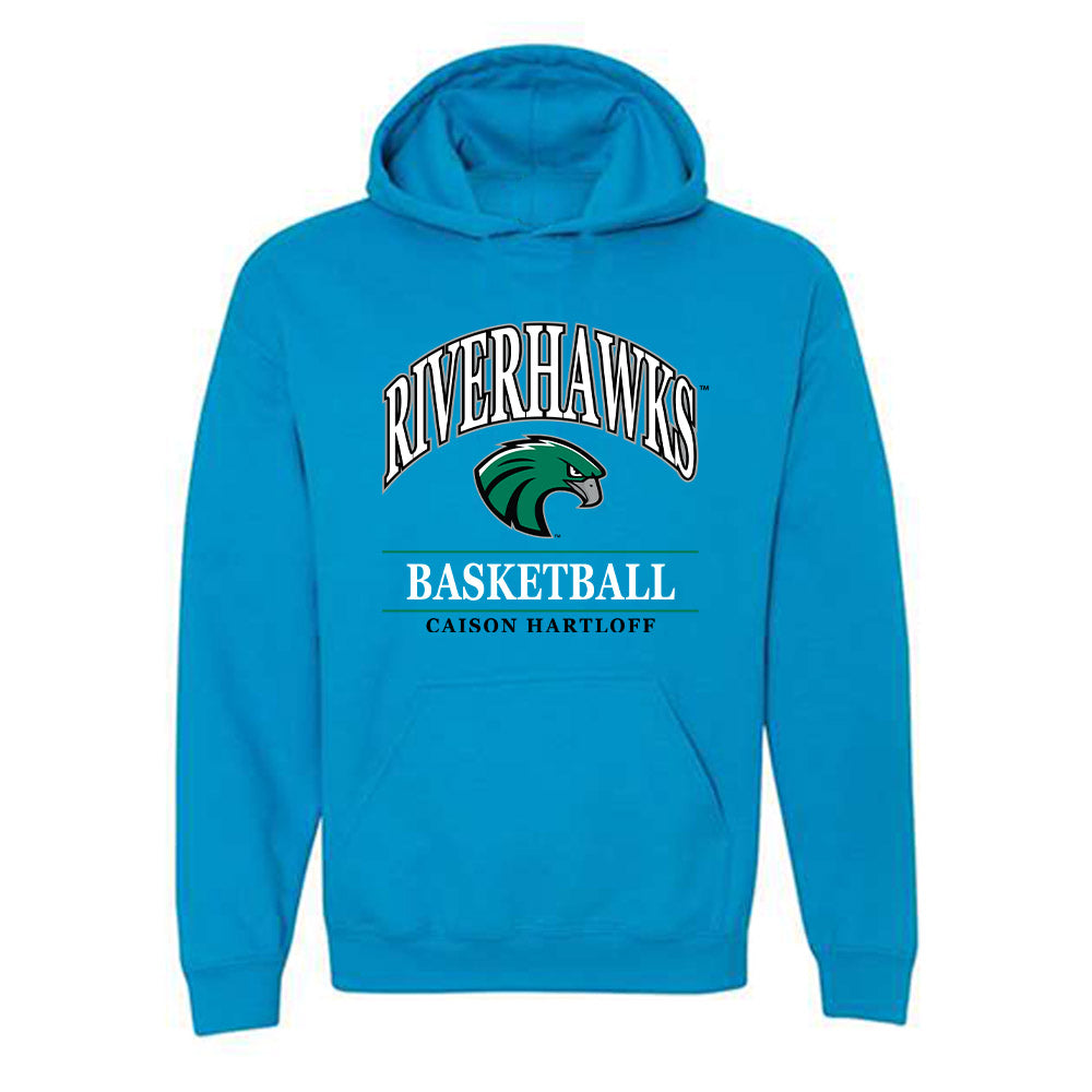 Northeastern State - NCAA Men's Basketball : Caison Hartloff - Classic Fashion Shersey Hooded Sweatshirt-0