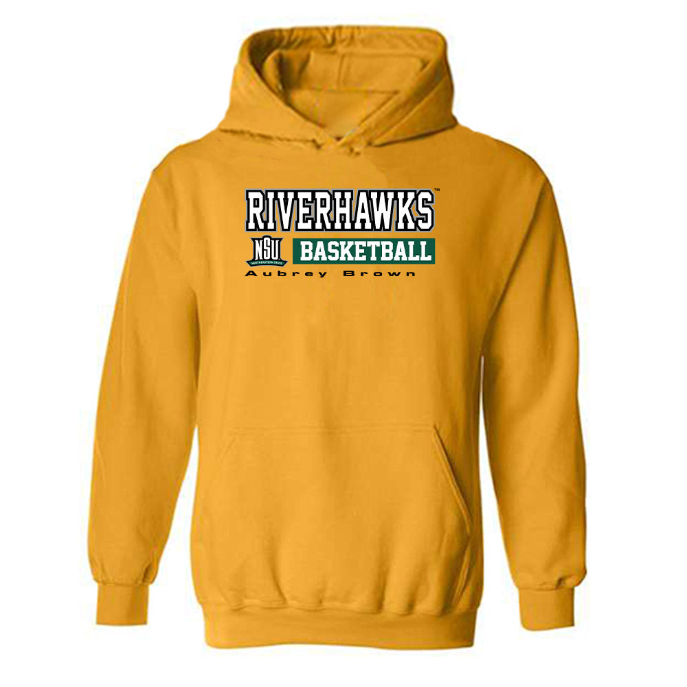 Northeastern State - NCAA Women's Basketball : Aubrey Brown - Classic Fashion Shersey Hooded Sweatshirt-0