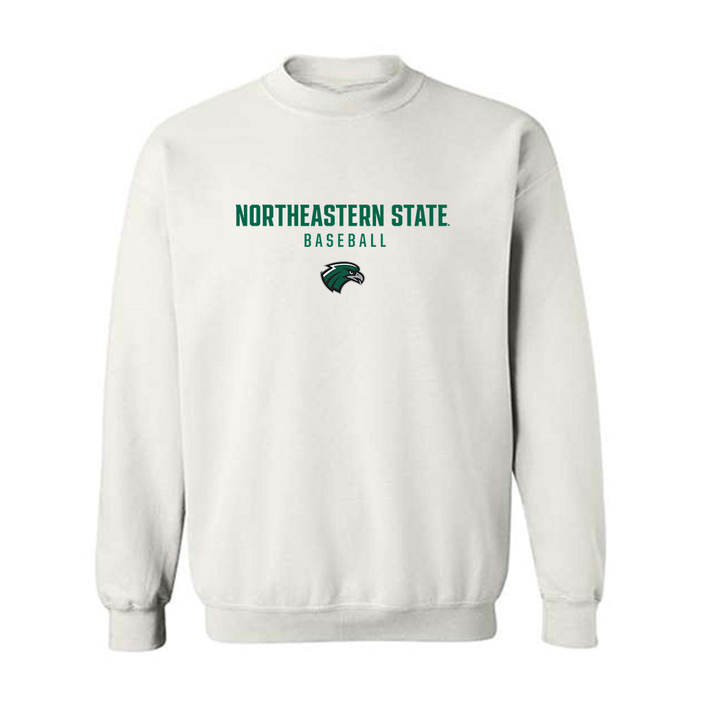 Northeastern State - NCAA Baseball : Brazen Bockius - Classic Shersey Crewneck Sweatshirt-0