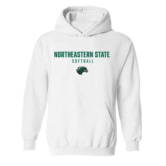 Northeastern State - NCAA Softball : Madelyn Speer - Classic Shersey Hooded Sweatshirt-0