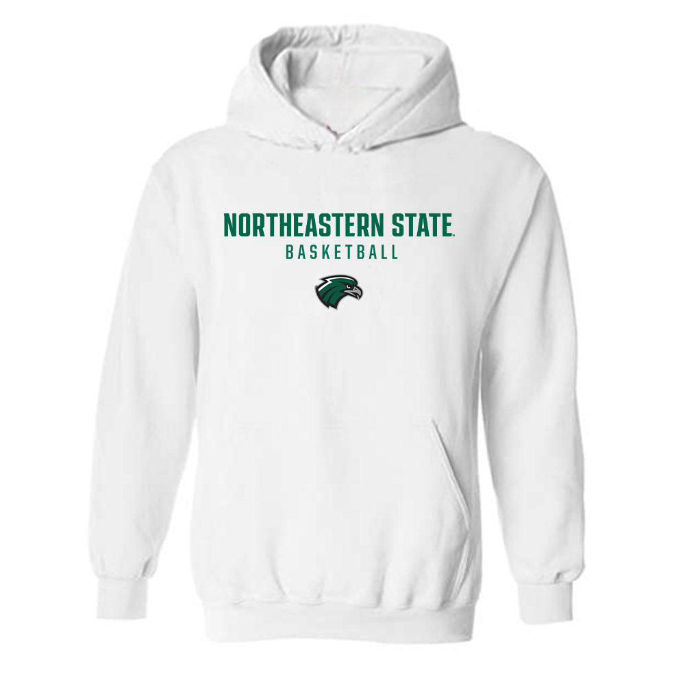 Northeastern State - NCAA Men's Basketball : Caison Hartloff - Classic Shersey Hooded Sweatshirt-0