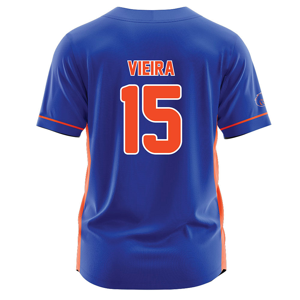 Boise State - NCAA Softball : Kaylee Vieira - Blue Jersey-1