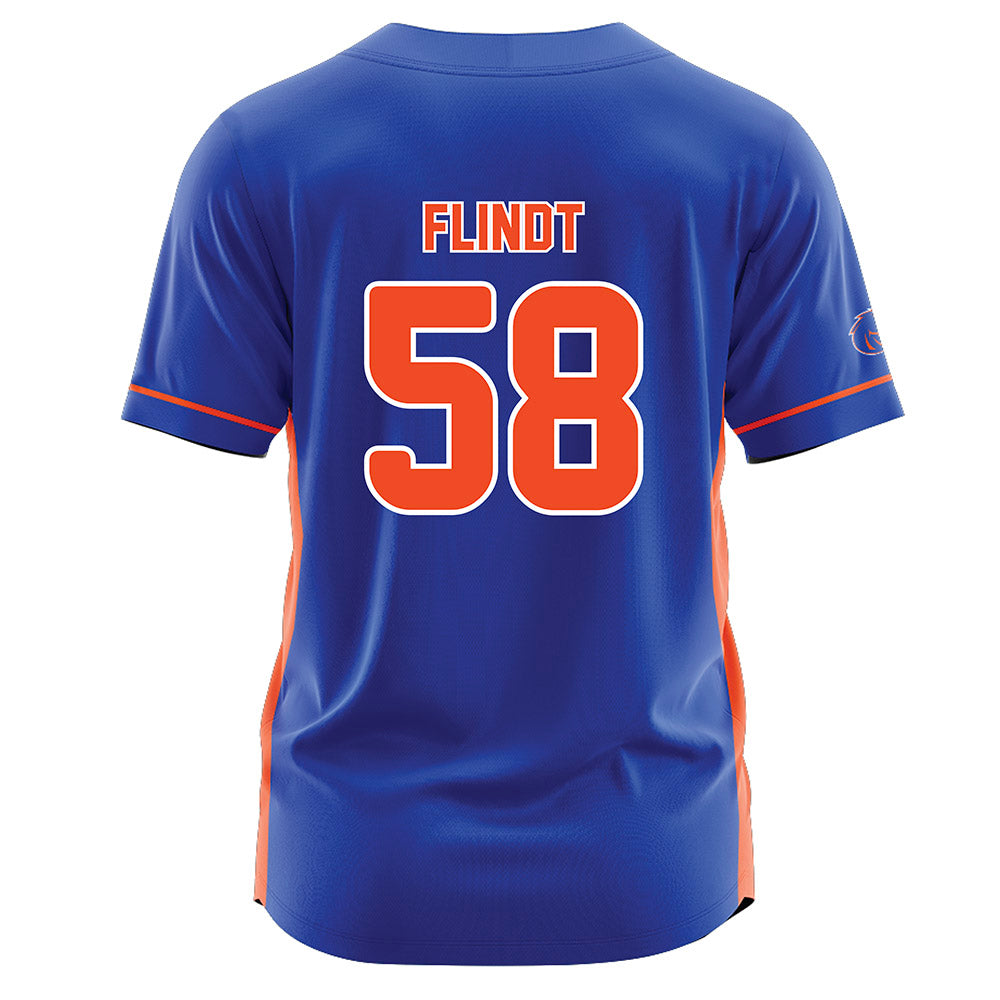 Boise State - NCAA Softball : Mya Flindt - Blue Jersey-1