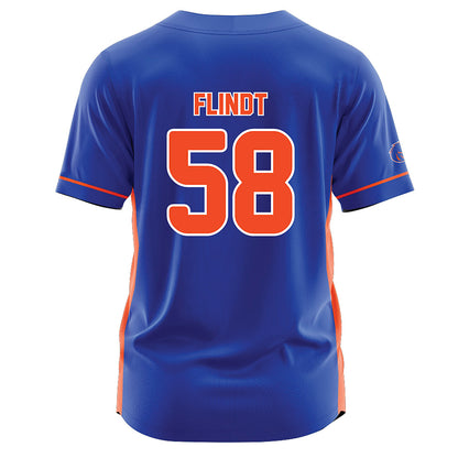 Boise State - NCAA Softball : Mya Flindt - Blue Jersey-1