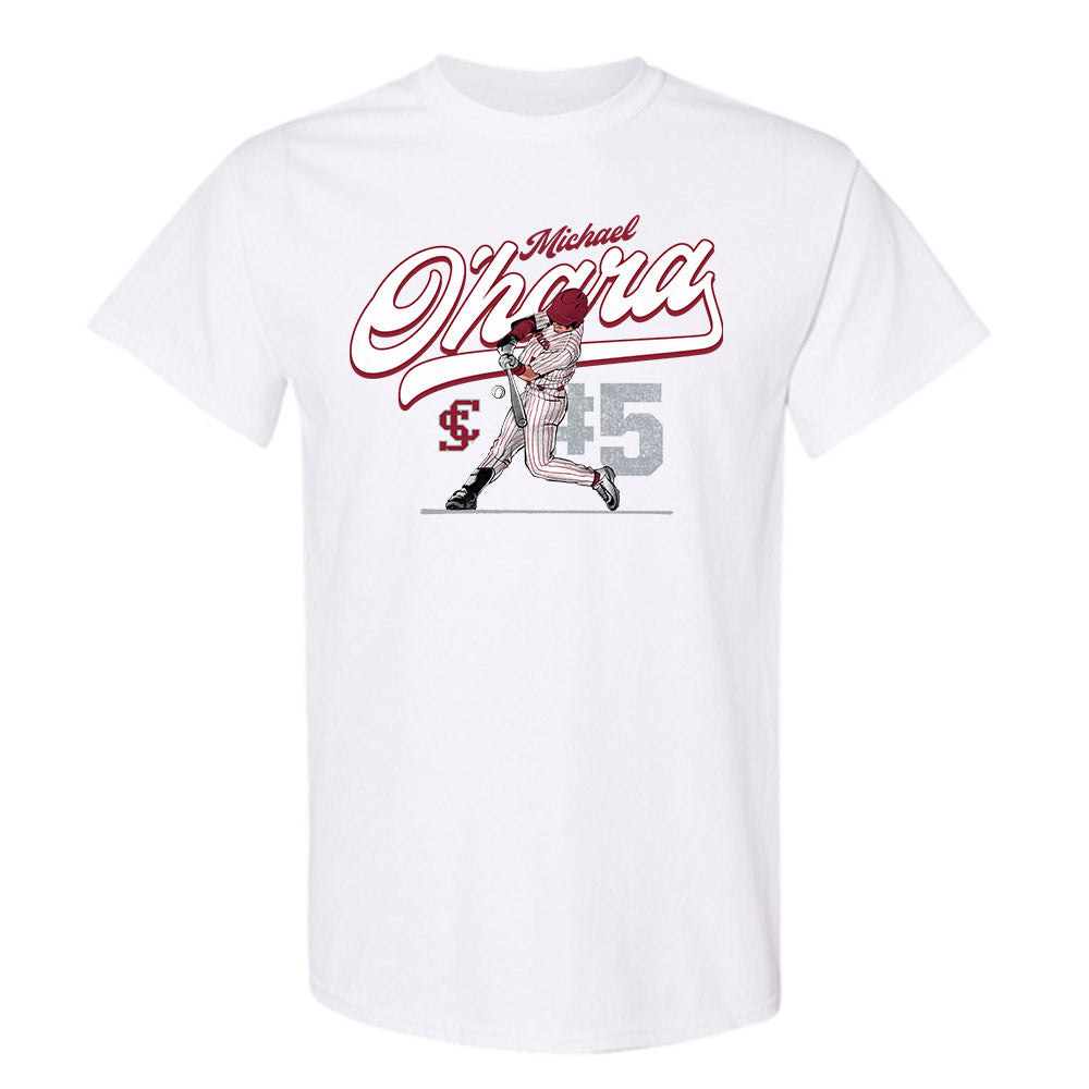 SCU - NCAA Baseball : Michael O'Hara - T-Shirt Player Illustration