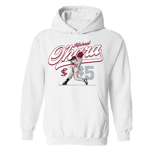 SCU - NCAA Baseball : Michael O'Hara - Hooded Sweatshirt Player Illustration