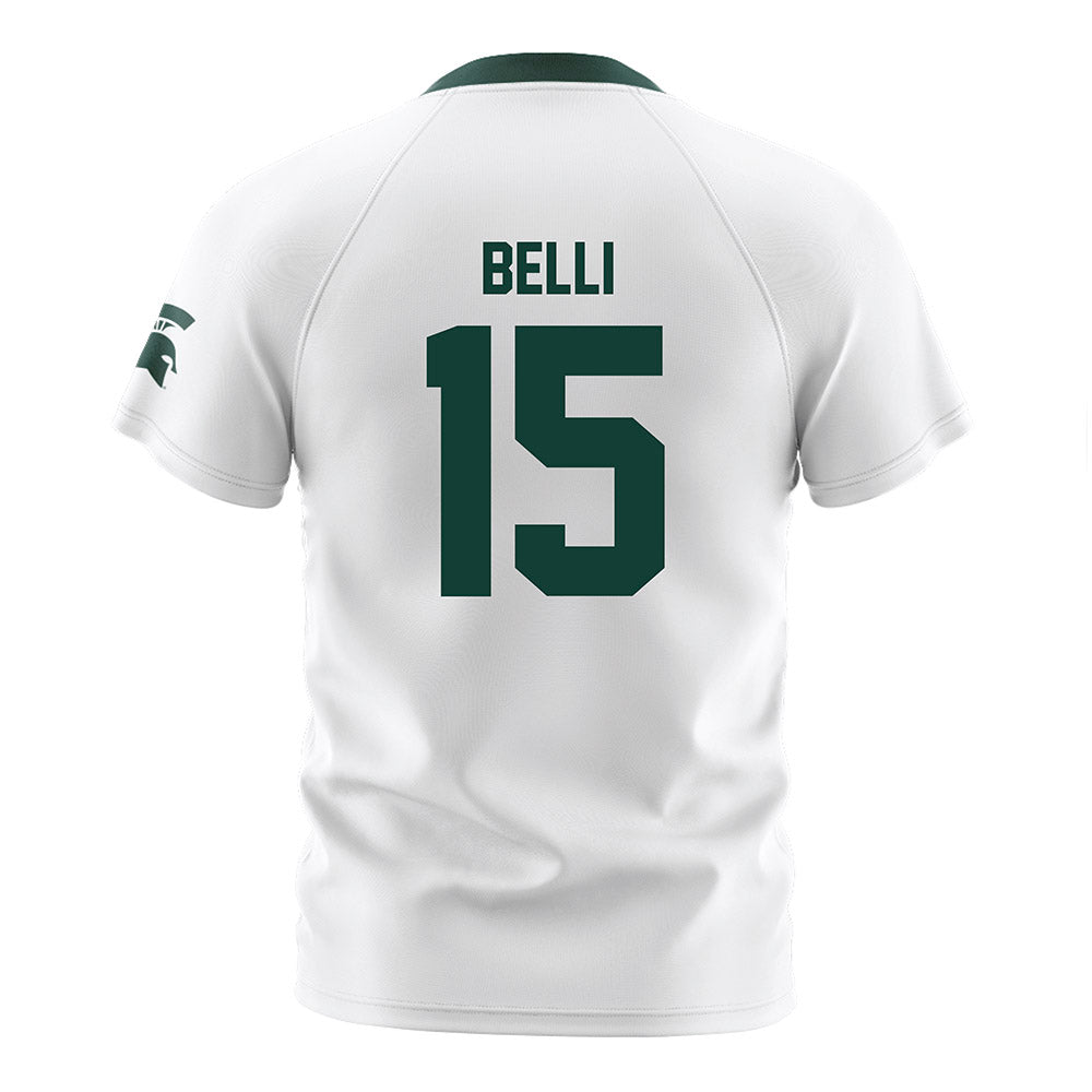 Michigan State - NCAA Women's Soccer : Julia Belli - White Soccer Jersey