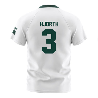 Michigan State - NCAA Women's Soccer : Taya Hjorth - White Soccer Jersey