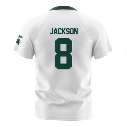 Michigan State - NCAA Women's Soccer : Grace Jackson - White Soccer Jersey