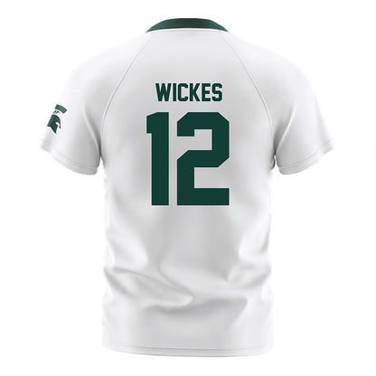 Michigan State - NCAA Women's Soccer : Jordyn Wickes - White Soccer Jersey