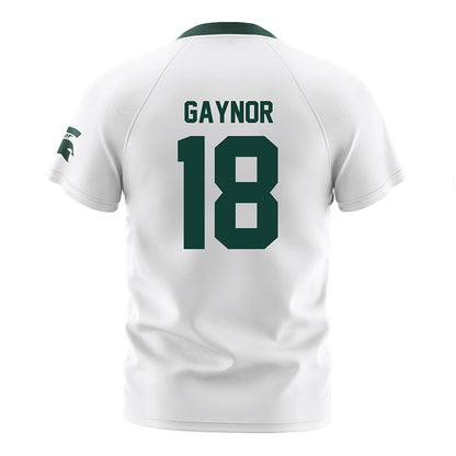 Michigan State - NCAA Women's Soccer : Justina Gaynor - White Soccer Jersey