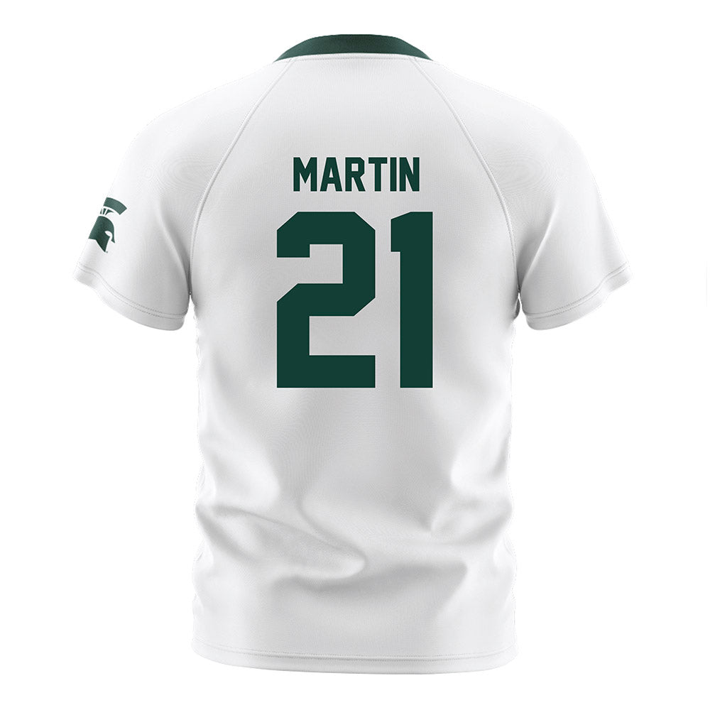 Michigan State - NCAA Women's Soccer : Maleeya Martin - White Soccer Jersey-1