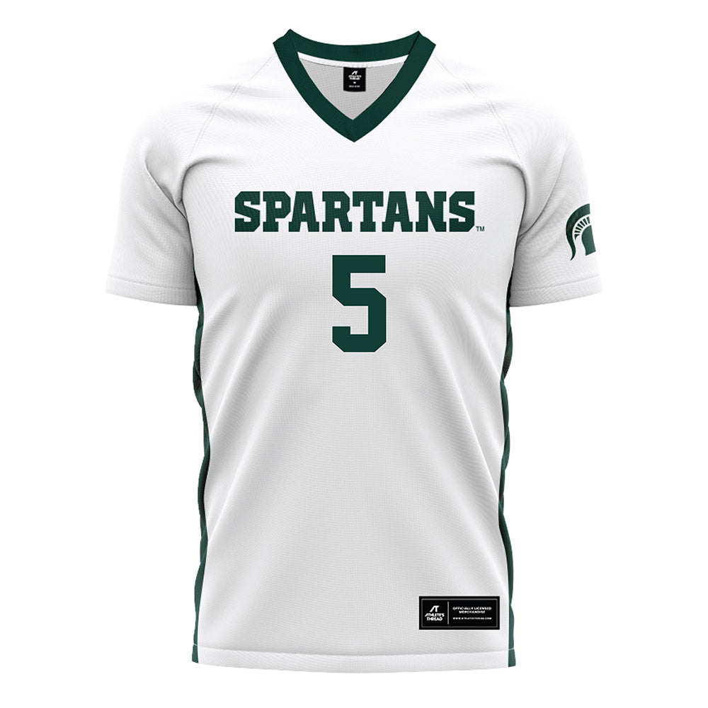 Michigan State - NCAA Women's Soccer : Regan Dalton - White Soccer Jersey