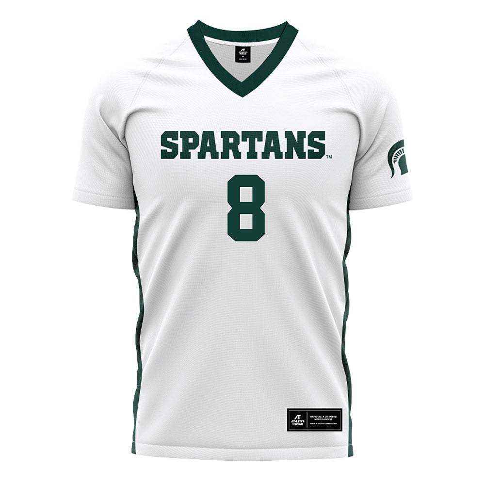 Michigan State - NCAA Women's Soccer : Grace Jackson - White Soccer Jersey