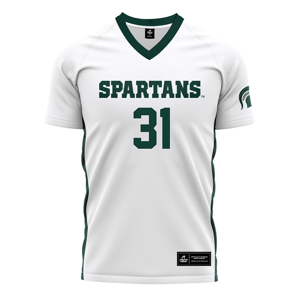 Michigan State - NCAA Women's Soccer : Ava Lutke - White Soccer Jersey-0