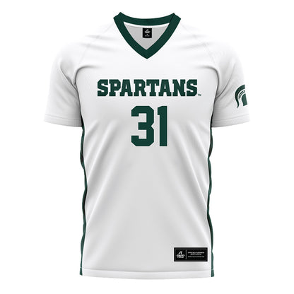 Michigan State - NCAA Women's Soccer : Ava Lutke - White Soccer Jersey-0