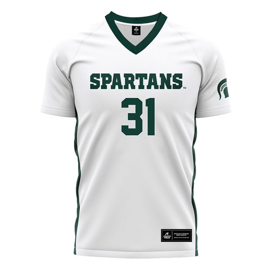 Michigan State - NCAA Women's Soccer : Ava Lutke - White Soccer Jersey-0