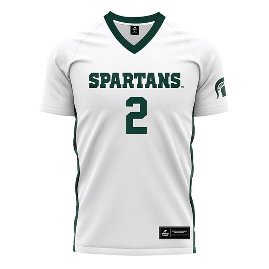 Michigan State - NCAA Women's Soccer : Sofia Beerworth - White Soccer Jersey-0