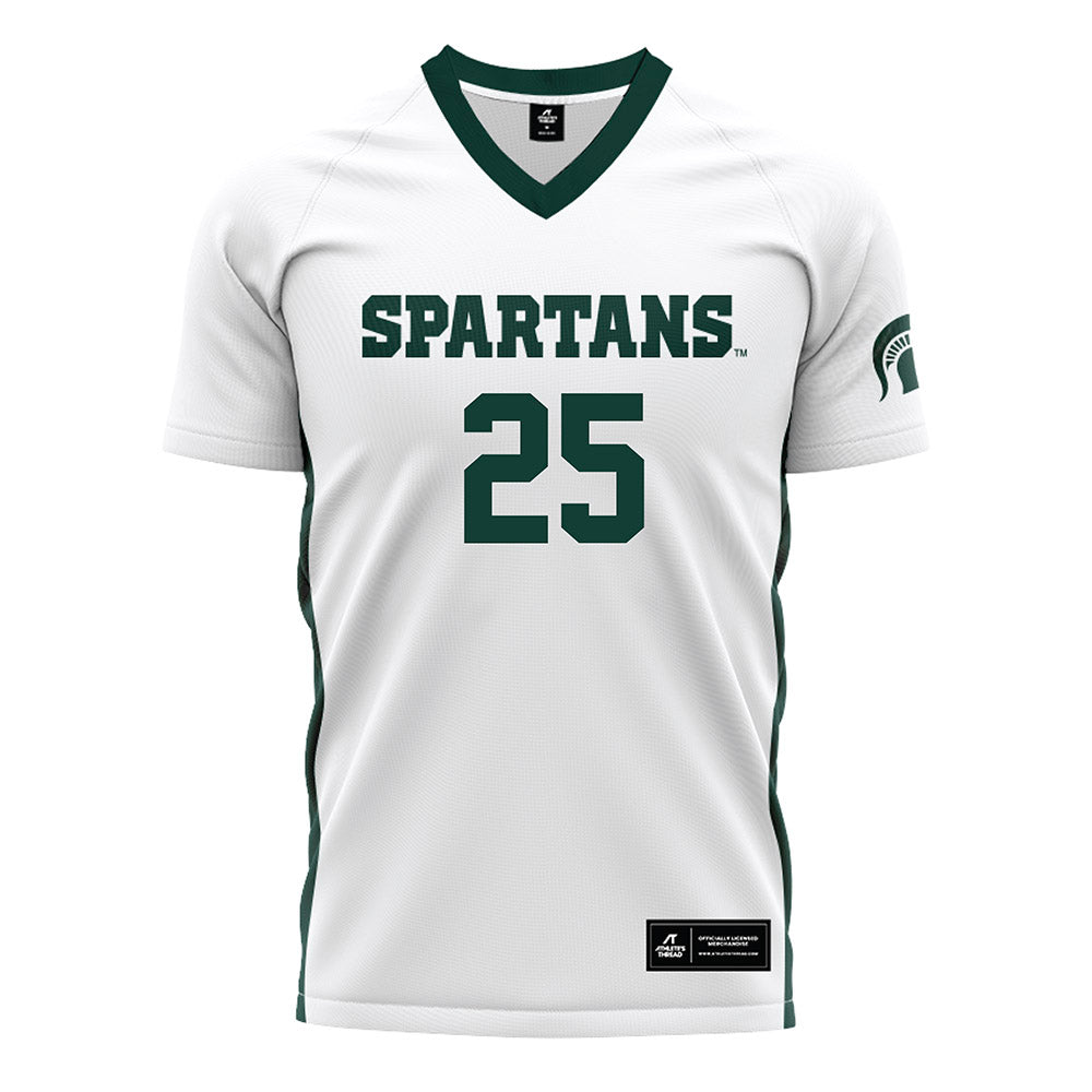 Michigan State - NCAA Women's Soccer : Samantha Maroni - White Soccer Jersey-0