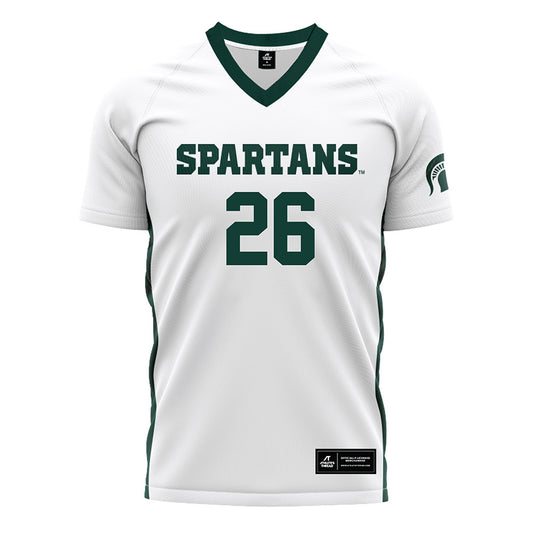 Michigan State - NCAA Women's Soccer : Miyako Hallier - White Soccer Jersey-0