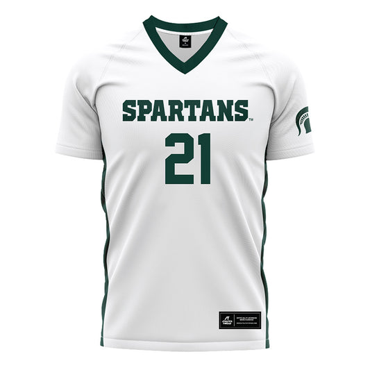 Michigan State - NCAA Women's Soccer : Maleeya Martin - White Soccer Jersey-0