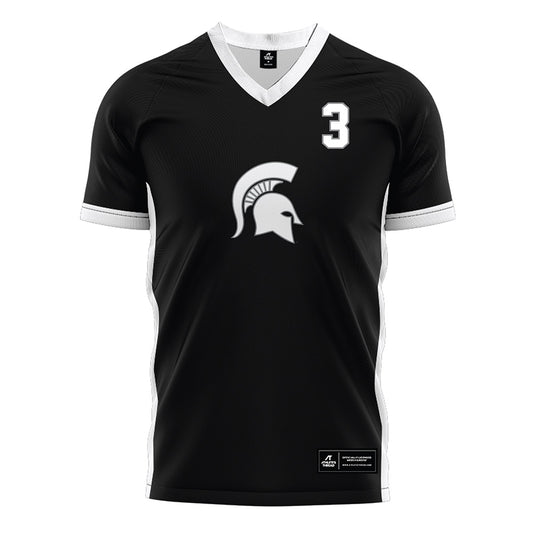 Michigan State - NCAA Women's Soccer : Taya Hjorth - Black Soccer Jersey