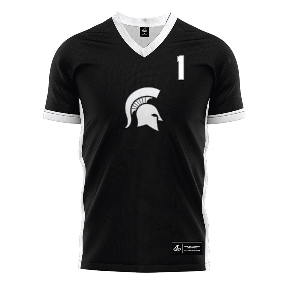Michigan State - NCAA Women's Soccer : Kennedy Zorn - Black Soccer Jersey-0
