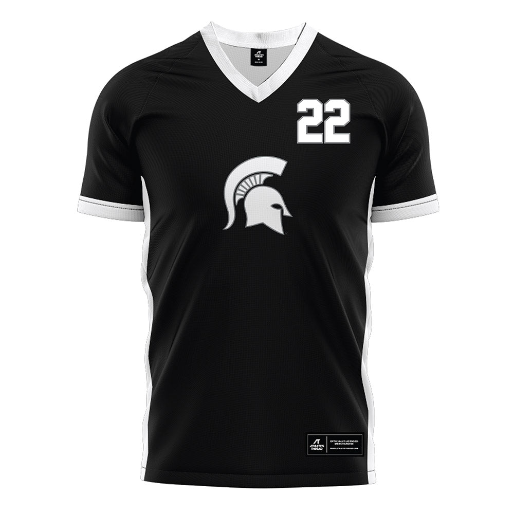 Michigan State - NCAA Women's Soccer : Ella Janz - Black Soccer Jersey