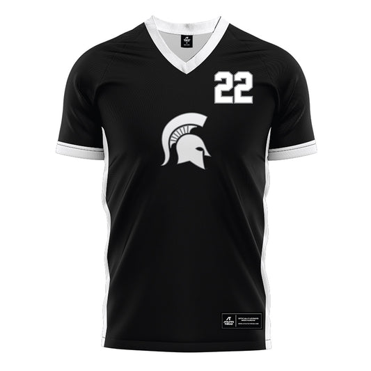 Michigan State - NCAA Women's Soccer : Ella Janz - Black Soccer Jersey