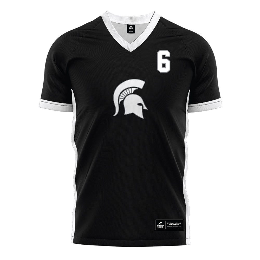 Michigan State - NCAA Women's Soccer : Remini Tillotson - Black Soccer Jersey-0