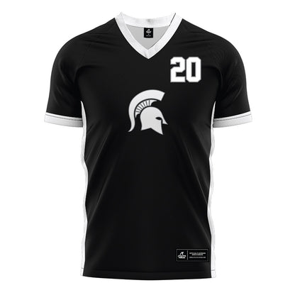 Michigan State - NCAA Women's Soccer : Shelby Vaughn - Black Soccer Jersey-0