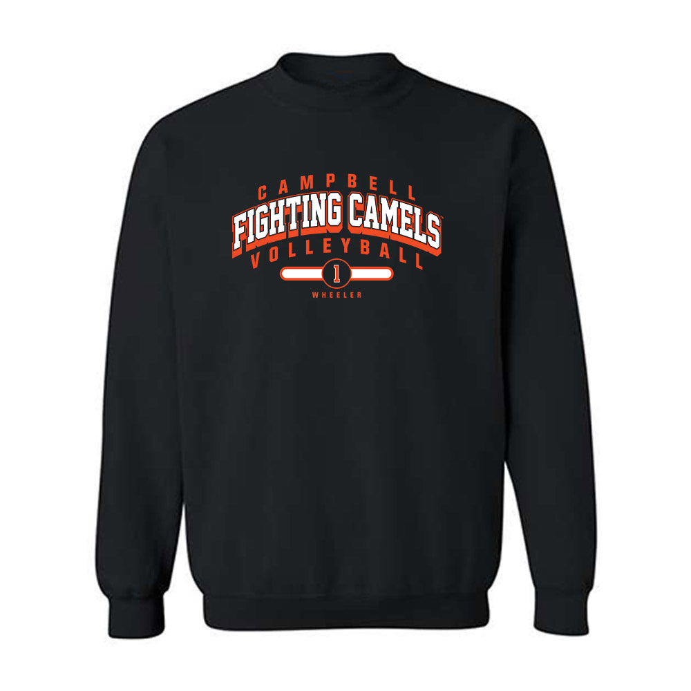 Campbell - NCAA Women's Volleyball : Lauren Wheeler - Classic Fashion Shersey Crewneck Sweatshirt-0
