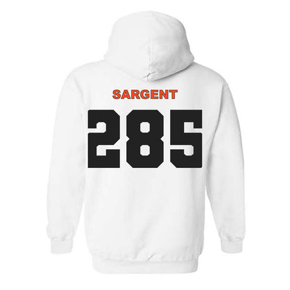 Campbell - NCAA Wrestling : Landon Sargent - Classic Shersey Hooded Sweatshirt-1